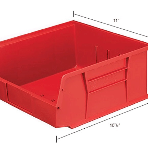 Global Industrial™ Plastic Stack & Hang Bin,
11"W x 10-7/8"D x 5"H, - Picture 2 of 10